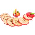 small foot Jigsaw apple with worms